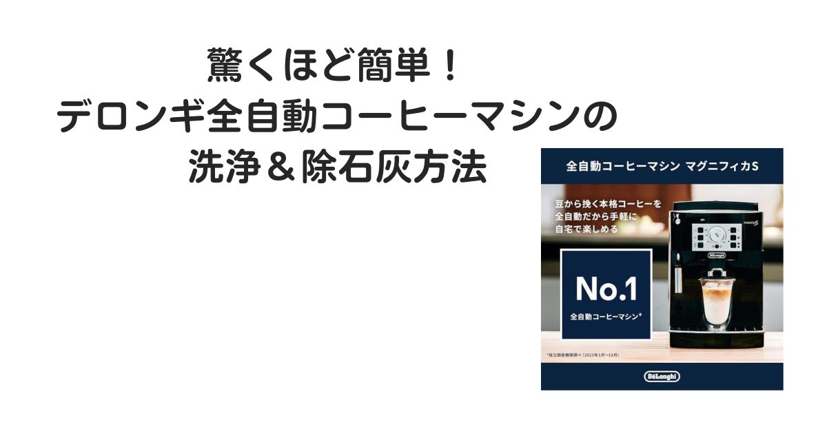 デロンギ全自動コーヒーマシン　洗浄